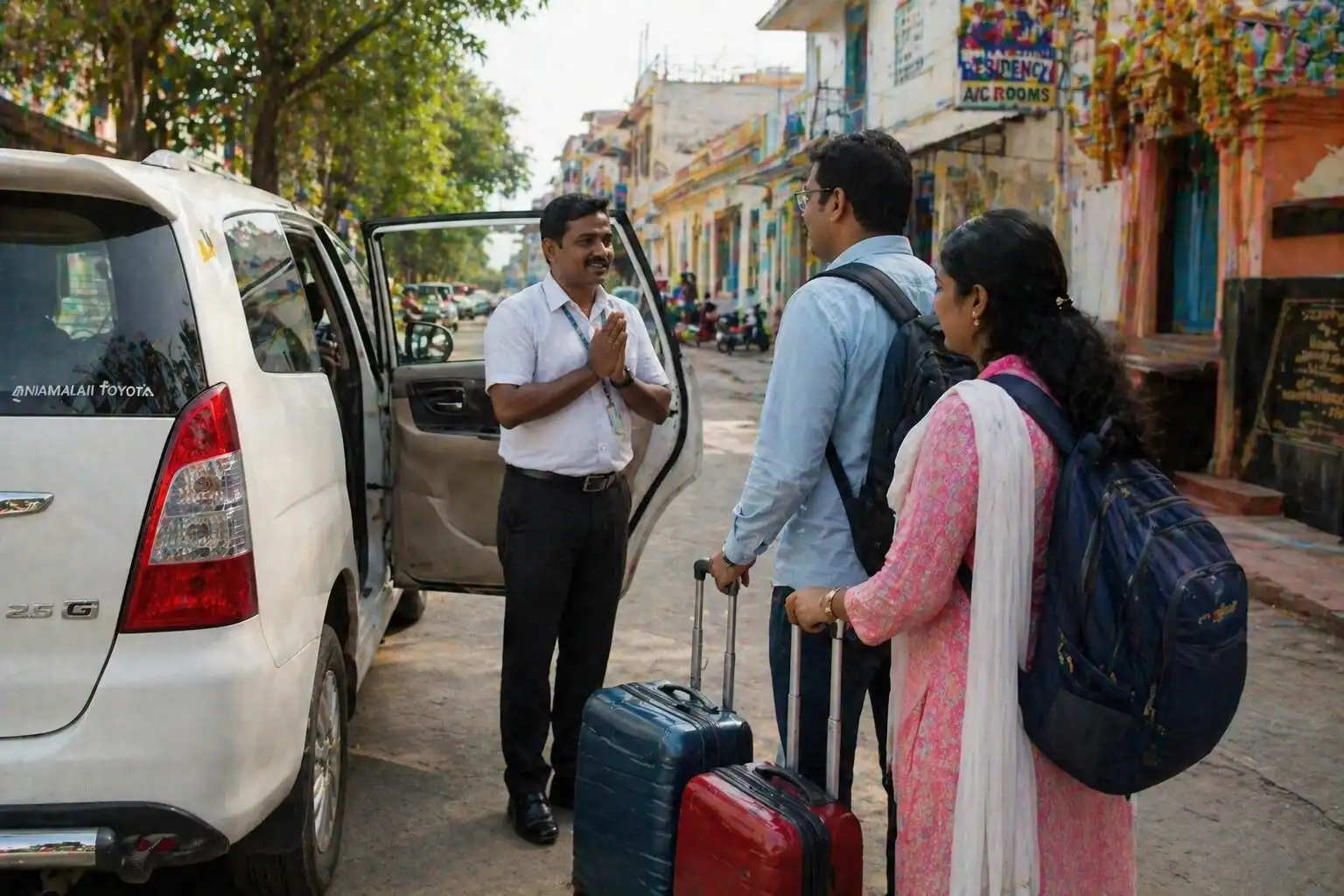 City pickup service for pilgrimage travel